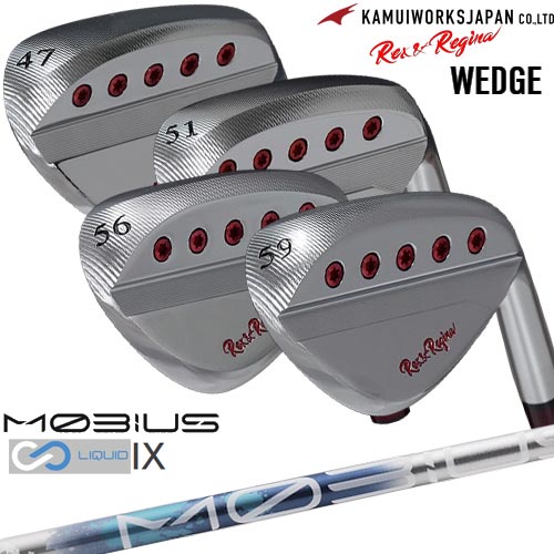 KAMUIWORKS カムイワークス Rex＆Regina レックスアンドレジーナウェッジ(47/51/56/59)(ノーマル仕様)[WD] MOBIUS LIQUIDメビウスリキッド IX Design Tuningデザインチューニング｜カスタムクラブ工房 OVDGOLF 35,750円