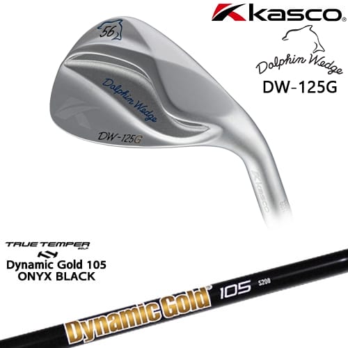 【OVDカスタム】ドルフィンウェッジ DW-125G シルバー ウェッジ[WD]キャスコKASCO DynamicGold105 ONYX BLACK オニキスTRUE TEMPER