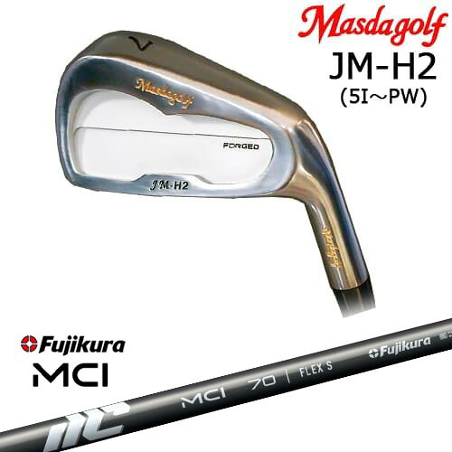 JM-H2 アイアン クロムメッキ 6本set(5I-PW)[5P] マスダゴルフ MASDAGOLF New MCI Fujikura フジクラ