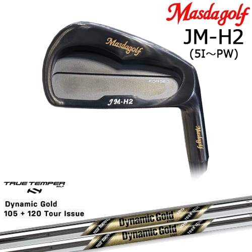 JM-H2 アイアン 6本set(5I-PW) ブラック[5P] マスダゴルフ MASDAGOLF DynamicGold105 120 TOUR ISSUE(US)TRUE TEMPER｜カスタムクラブ工房 OVDGOLF