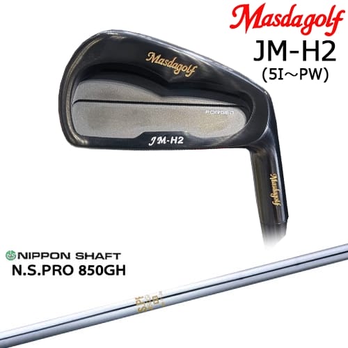 JM-H2 アイアン 6本set(5I-PW) ブラック[5P] マスダゴルフ MASDAGOLF N.S.PRO 850GH 日本シャフト