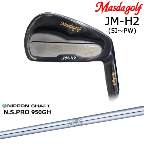 JM-H2 アイアン 6本set(5I-PW) ブラック[5P] マスダゴルフ MASDAGOLF N.S.PRO 950GH 日本シャフト