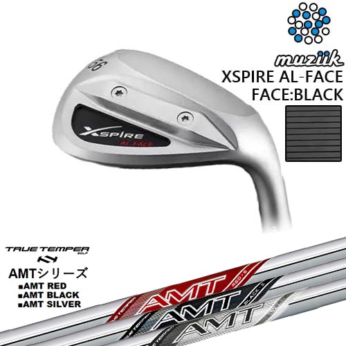 【工房カスタム】XSPIRE AL-FACE ウェッジ フェース：ブラック[WD]ムジークMUZIIK AMT RED/BLACK/SILVER レッド/ブラック/シルバー TRUE TEMPERトゥルーテンパー｜カスタムクラブ工房 OVDGOLF 25,773円