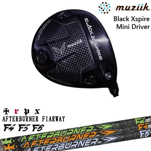 【OVDカスタム】BLACK XSPIRE MINI DRIVER ブラックエクスパイヤー ミニドライバー[FW]ムジークMUZIIK AFTERBURNER FIARWAY F4F5F6アフターバーナーTRPX