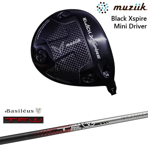 【OVDカスタム】BLACK XSPIRE MINI DRIVER ブラックエクスパイヤー ミニドライバー[FW]ムジークMUZIIK TFW ティーエフダブリュー Basileus バシレウス トライファス｜カスタムクラブ工房 OVDGOLF