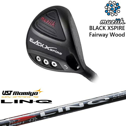 BLACK XSPIRE Fairway Wood フェアウェイウッド[FW]ムジークMUZIIK LIN-Q RED EX リンク レッド EX マミヤmamiya