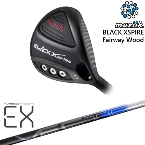 【OVDカスタム】BLACK XSPIRE Fairway Wood フェアウェイウッド[FW]ムジークMUZIIK VECTER EX(オンライン専用)Design Tuning デザインチューニング
