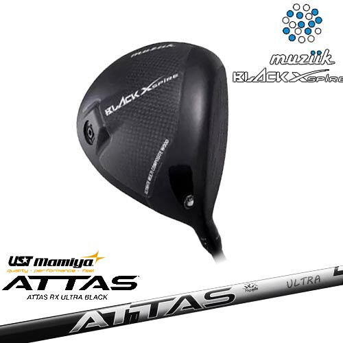 On The Screw BLACK XSPIRE ブラックエクスパイヤー 通常可変スリーブ設定(DRAWスリーブ)[DW]ムジーク MUZIIK ATTAS RX ULTRA BLACK アッタス ウルトラブラック USTマミヤ｜カスタムクラブ工房 OVDGOLF