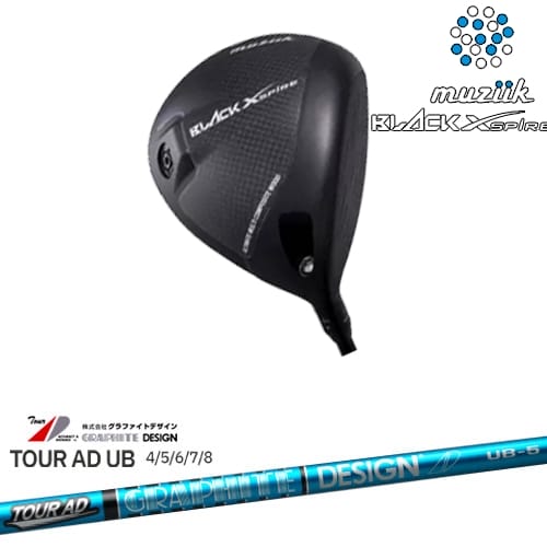 On The Screw BLACK XSPIRE ブラックエクスパイヤー 通常可変スリーブ設定(DRAWスリーブ)[DW]ムジーク MUZIIK TOUR AD UB ツアーAD グラファイトデザイン｜カスタムクラブ工房 OVDGOLF