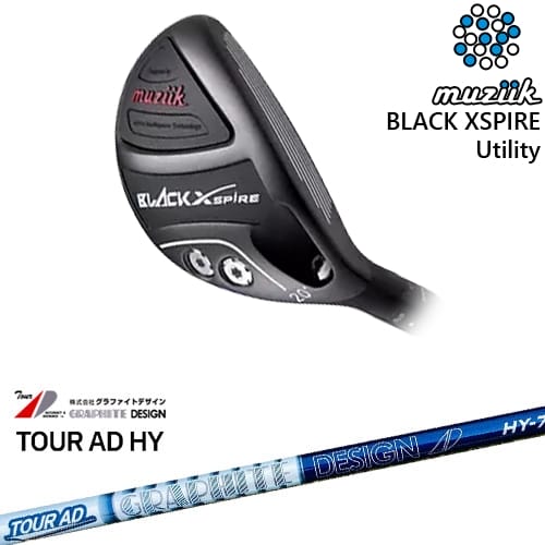 【OVDカスタム】BLACK XSPIRE Utility ユーティリティ[UT]ムジークMUZIIK Tour AD HY ツアーAD グラファイトデザイン