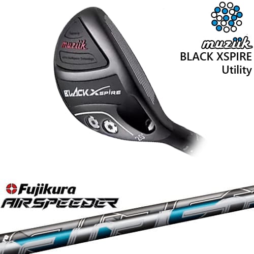 【OVDカスタム】BLACK XSPIRE Utility ユーティリティ[UT]ムジークMUZIIK AIR SPEEDER エアー スピーダー フジクラ Fujikura｜カスタムクラブ工房 OVDGOLF