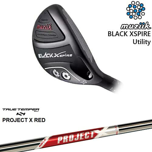 【OVDカスタム】BLACK XSPIRE Utility ユーティリティ[UT]ムジークMUZIIK PROJECT X RED プロジェクトエックスレッド TRUE TEMPER