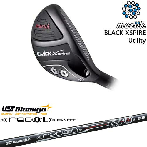 【OVDカスタム】BLACK XSPIRE Utility ユーティリティ[UT]ムジークMUZIIK Recoil DART リコイルダートUSTマミヤmamiya｜カスタムクラブ工房 OVDGOLF 48,180円