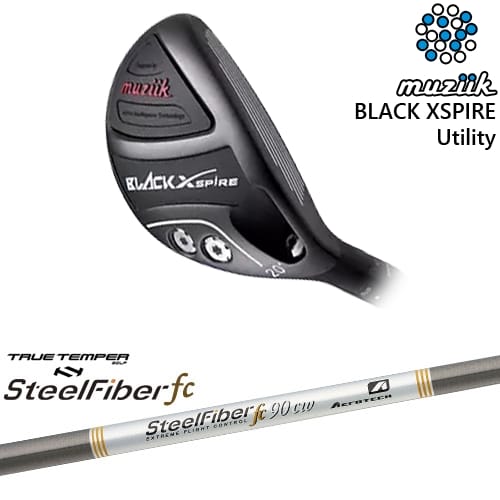 【OVDカスタム】BLACK XSPIRE Utility ユーティリティ[UT]ムジークMUZIIK スチールファイバーfcw(テーパー) SteelFiberTRUE TEMPER