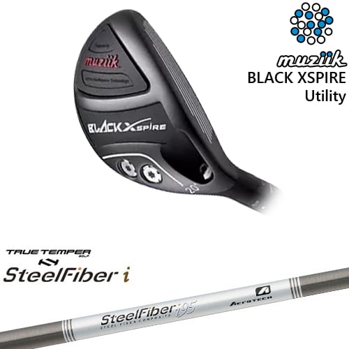 【OVDカスタム】BLACK XSPIRE Utility ユーティリティ[UT]ムジークMUZIIK スチールファイバーi(パラレル) SteelFiberTRUE TEMPER