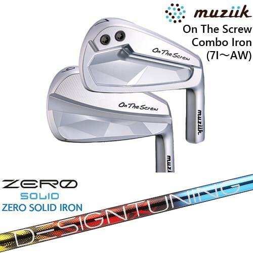On The Screw Combo Iron アイアン5本set(7I-AW)[7A]ムジークMUZIIK Designtuning ZERO SOLID IRON(ゼロ ソリッド) デザインチューニング｜カスタムクラブ工房 OVDGOLF 159,500円