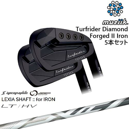 【楽天市場】【OVDカスタム】TurfRider Diamond Forged II アイアン5本set(6-P) Black[6P]ムジーク ...