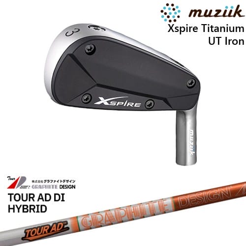 【OVDカスタム】Xspire UTi アイアン型ユーティリティ[UT]ムジークMUZIIK Tour AD DI TOUR AD HYBRID グラファイトデザイン