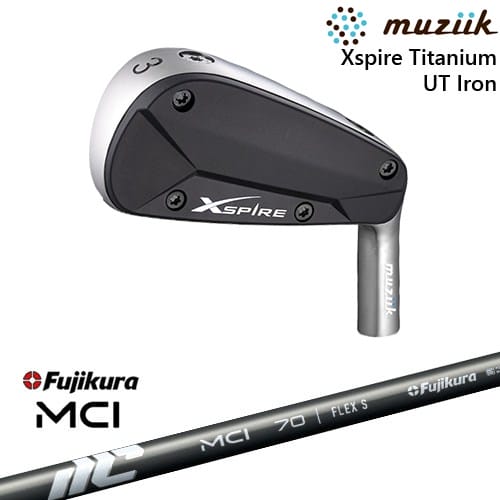 【OVDカスタム】Xspire UTi アイアン型ユーティリティ[UT]ムジークMUZIIK New MCI Fujikura フジクラ｜カスタムクラブ工房 OVDGOLF