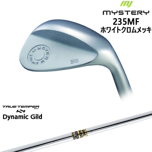 【OVDカスタム】235MF Milled Face ウェッジ ホワイトクロム[WD]ミステリーMYSTERY DynamicGoldダイナミックゴールドTRUE TEMPER