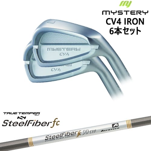 【OVDカスタム】MYSTERY CV4 アイアン6本set(5I-PW/6I-46) 軟鉄鍛造[5P]ミステリーMYSTERY スチールファイバーfc(パラレル) SteelFiberTRUE TEMPER