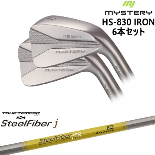【OVDカスタム】MYSTERY HS-830 アイアン6本set(5I-PW/6I-44)[5P]ミステリーMYSTERY スチールファイバーj(パラレル) SteelFiberTRUE TEMPER｜カスタムクラブ工房 OVDGOLF