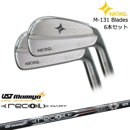M-131 Blade アイアン6本set(5I-PW)[5P]ニューエナジーゴルフNEWENERGY GOLF Recoil DART リコイルダートUSTマミヤmamiya NNRG