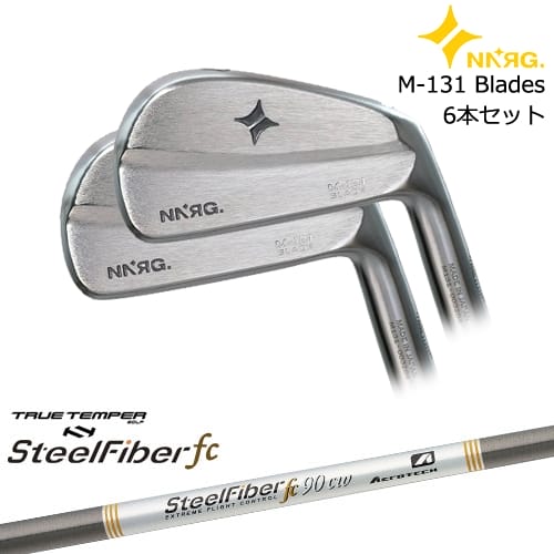 【OVDカスタム】M-131 Blade アイアン6本set(5I-PW)[5P]ニューエナジーゴルフNEWENERGY GOLF スチールファイバーfc(パラレル) SteelFiberTRUE TEMPER NNRG