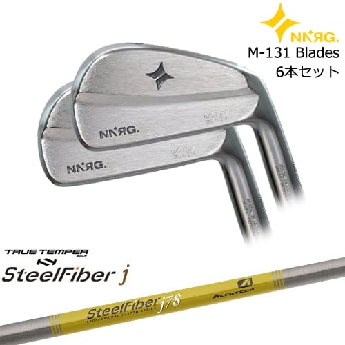 【OVDカスタム】M-131 Blade アイアン6本set(5I-PW)[5P]ニューエナジーゴルフNEWENERGY GOLF スチールファイバーj(パラレル) SteelFiberTRUE TEMPER NNRG