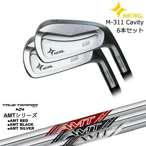 M-311 CAVITY アイアン6本set(5I-PW)[5P]ニューエナジーゴルフNEWENERGY GOLF AMT RED/BLACK/SILVER レッド/ブラック/シルバー TRUE TEMPERトゥルーテンパー