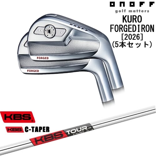 【OVDカスタム】ONOFF KURO(クロ) フォージドアイアン5本set(6I-PW) 2026年モデル[6P]オノフONOFF KBS C-TAPER｜カスタムクラブ工房 OVDGOLF 84,700円