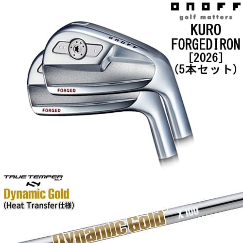 【OVDカスタム】ONOFF KURO(クロ) フォージドアイアン5本set(6I-PW) 2026年モデル[6P]オノフONOFF DynamicGoldHT ダイナミックゴールドTRUE TEMPER｜カスタムクラブ工房 OVDGOLF