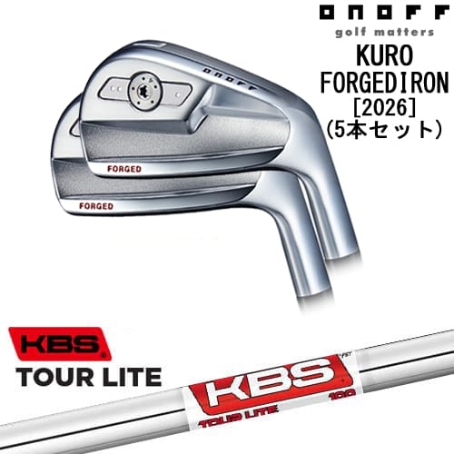【OVDカスタム】ONOFF KURO(クロ) フォージドアイアン5本set(6I-PW) 2026年モデル[6P]オノフONOFF KBS TOUR LITE(ツアー ライト )