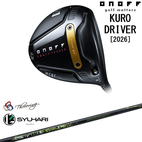 【OVDカスタム】ONOFF KURO(クロ) ドライバー 2026年モデル[DW]オノフONOFF Threering スリリング SYUHARI シュハリ