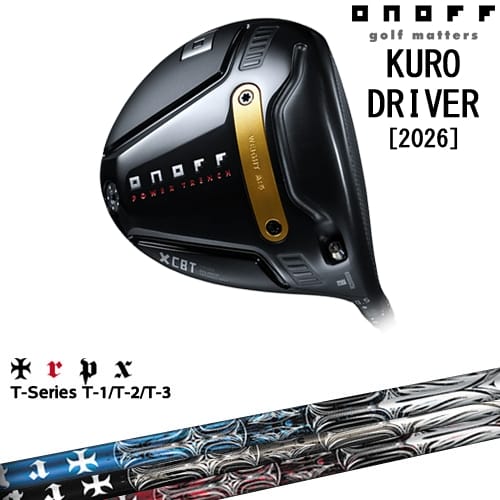 【OVDカスタム】ONOFF KURO(クロ) ドライバー 2026年モデル[DW]オノフONOFF T-Series ティー1 2 3 TRPX