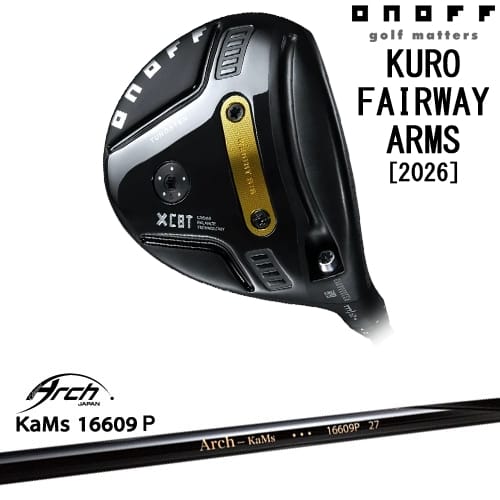 【OVDカスタム】ONOFF KURO(クロ) フェアウェイ アームズ 2026年モデル[FW]オノフONOFF 16609P ARCH GOLF アーチゴルフジャパン