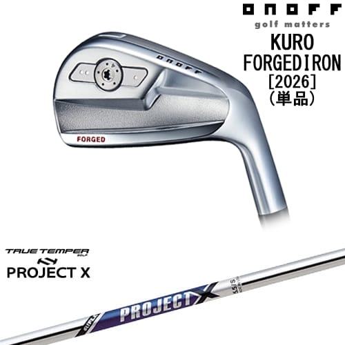 【OVDカスタム】ONOFF KURO(クロ) フォージドアイアン単品(4I/5I) 2026年モデル[IR]オノフONOFF PROJECT XTRUE TEMPERトゥルーテンパー｜カスタムクラブ工房 OVDGOLF