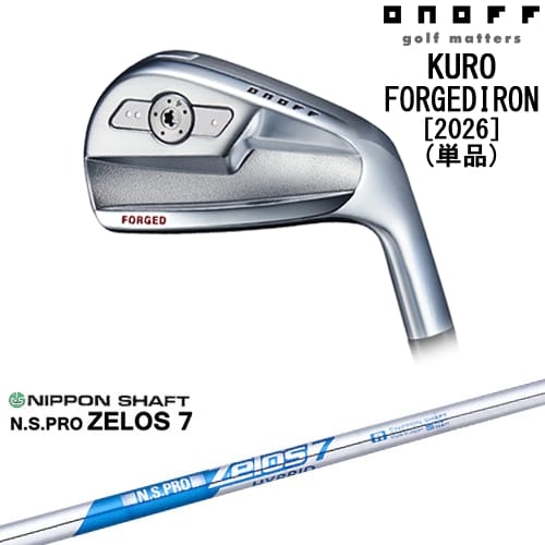 【OVDカスタム】ONOFF KURO(クロ) フォージドアイアン単品(4I/5I) 2026年モデル[IR]オノフONOFF N.S.PRO ZELOS 7 日本シャフト