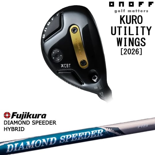 【OVDカスタム】ONOFF KURO(クロ) ユーティリティ ウイングス 2026年モデル[UT]オノフONOFF DIAMOND SPEEDER HB ダイヤモンドスピーダー フジクラ Fujikura