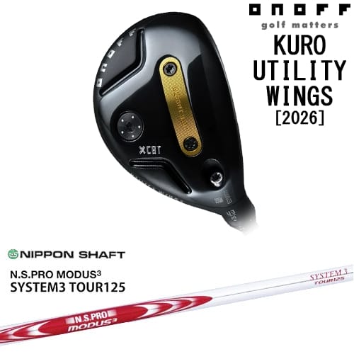 【OVDカスタム】ONOFF KURO(クロ) ユーティリティ ウイングス 2026年モデル[UT]オノフONOFF N.S.PRO MODUS3 SYSTEM3 TOUR125 日本シャフト 35,035円