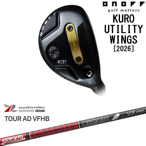 【OVDカスタム】ONOFF KURO(クロ) ユーティリティ ウイングス 2026年モデル[UT]オノフONOFF TOUR AD VFHB ツアーAD ブイエフ エイチビー グラファイトデザイン