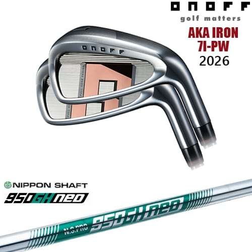 【OVDカスタム】ONOFF AKA アイアン4本set(7I-PW) 2026年モデル[7P]オノフONOFF N.S.PRO 950GH neo 日本シャフト｜カスタムクラブ工房 OVDGOLF 72,600円