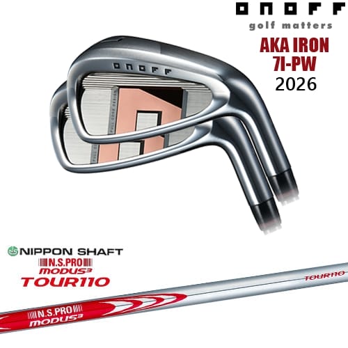 【OVDカスタム】ONOFF AKA アイアン4本set(7I-PW) 2026年モデル[7P]オノフONOFF N.S.PRO MODUS3 TOUR110 モーダス3ツアー110 日本シャフト｜カスタムクラブ工房 OVDGOLF