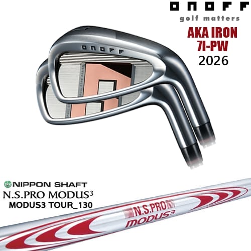 【OVDカスタム】ONOFF AKA アイアン4本set(7I-PW) 2026年モデル[7P]オノフONOFF N.S.PRO MODUS3 TOUR 130 日本シャフト｜カスタムクラブ工房 OVDGOLF