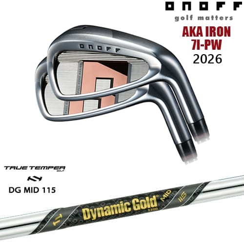 【OVDカスタム】ONOFF AKA アイアン4本set(7I-PW) 2026年モデル[7P]オノフONOFF Dynamic Gold MID 115 TRUE TEMPERトゥルーテンパー｜カスタムクラブ工房 OVDGOLF
