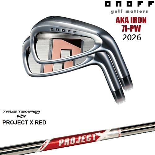 【OVDカスタム】ONOFF AKA アイアン4本set(7I-PW) 2026年モデル[7P]オノフONOFF PROJECT X RED プロジェクトエックスレッド TRUE TEMPER｜カスタムクラブ工房 OVDGOLF