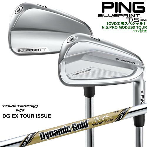 【OVDGOLFオリジナル】純正品をリシャフトPING BLUEPRINT IRON(T/S) ブループリントアイアン6本セット(5I-PW) ピン[5P] DynamicGoldEX TOUR ISSUE ツアーイシューTRUE TEMPER｜カスタムクラブ工房 OVDGOLF