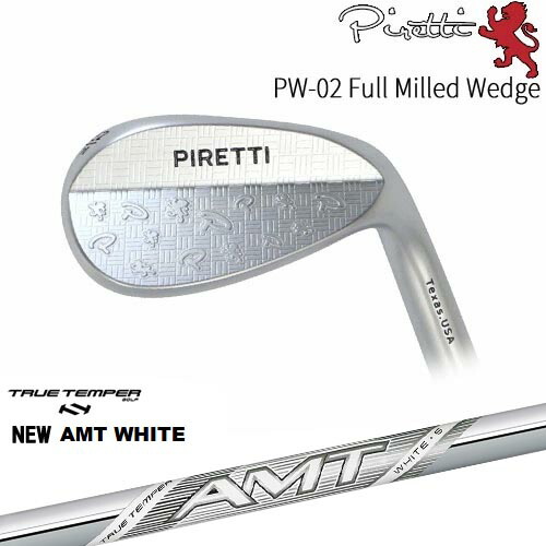 Piretti PW-02 Full Milled ウェッジ[WD]ピレッティPiretti New AMT WHITE ホワイトTRUE TEMPER