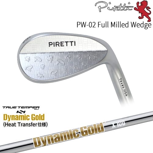 【OVDカスタム】Piretti PW-02 Full Milled ウェッジ[WD]ピレッティPiretti DynamicGoldHT ダイナミックゴールドTRUE TEMPER