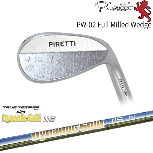 【OVDカスタム】Piretti PW-02 Full Milled ウェッジ[WD]ピレッティPiretti DynamicGold115 ダイナミックゴールド115TRUE TEMPER